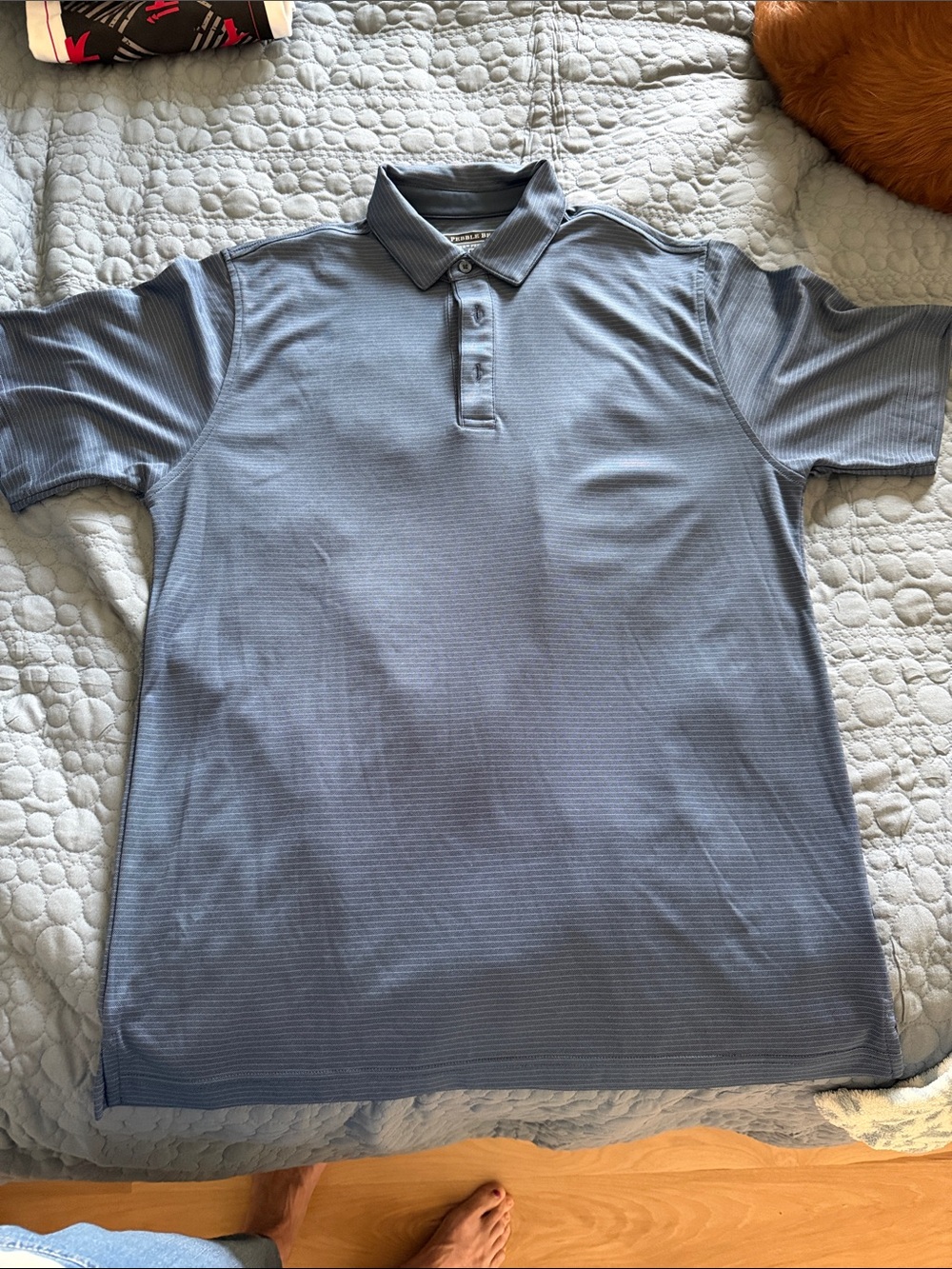 Pebble Beach Men's Light Blue Polo Shirt